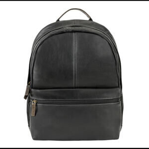 BOCONI black Garth slim leather backpack